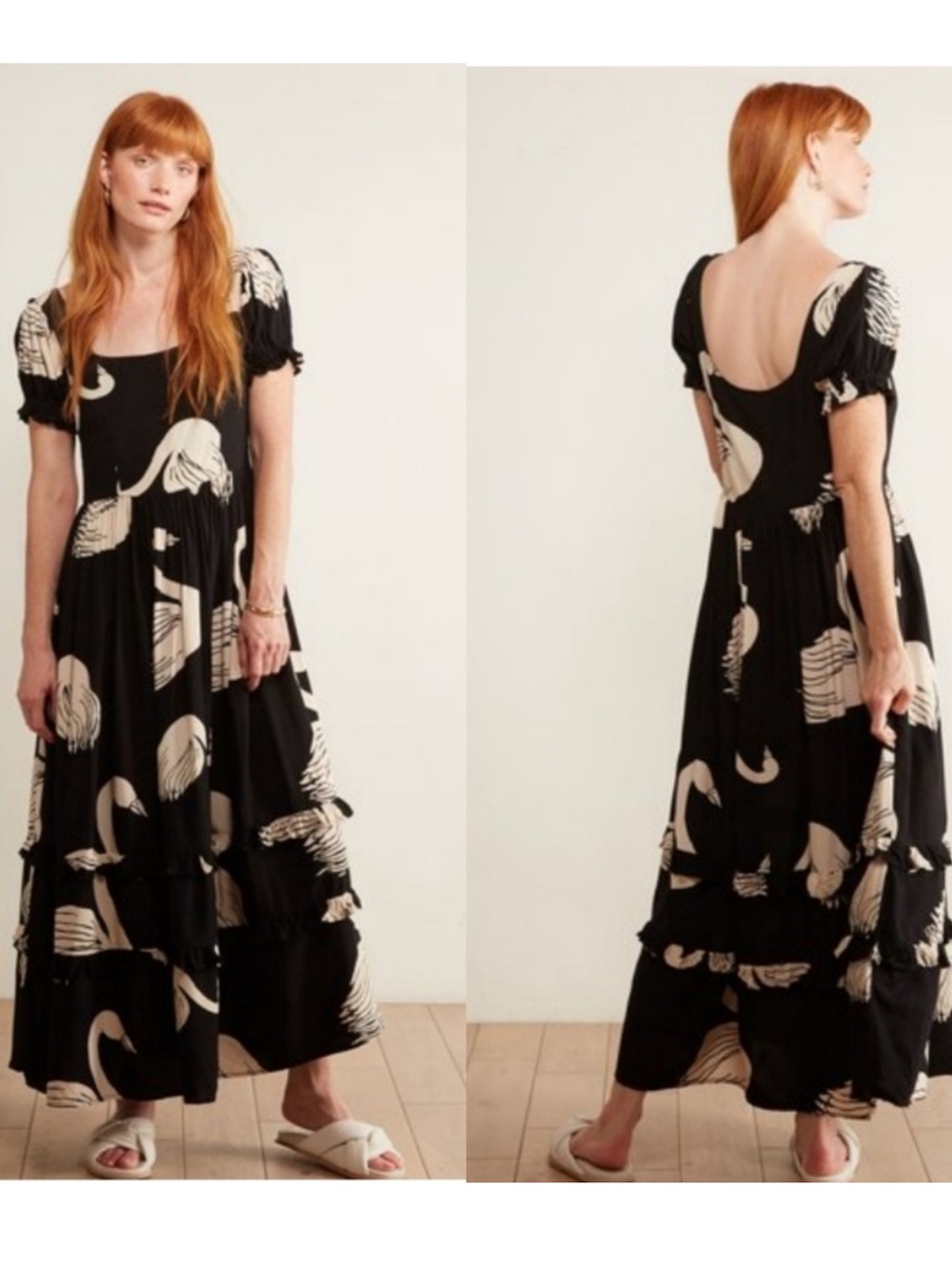 Anthropologie The Odell’s Eliza Swan Dress Sz 1X
